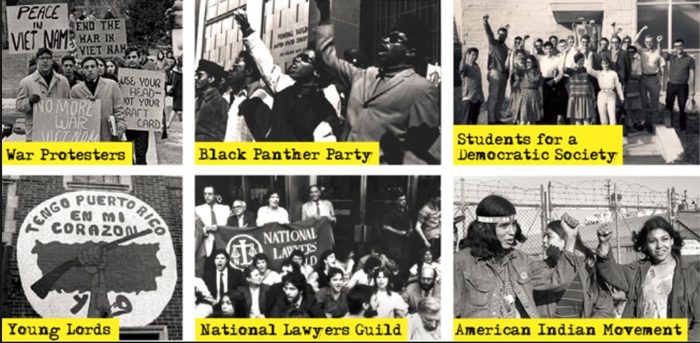 Picture of some groups targeted by COINTELPRO in the 1960's.